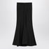Balenciaga Black Wool Ankle-Length Flared Skirt with Belt Loops Black