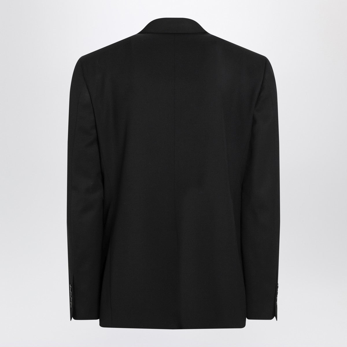 Balenciaga Single-Breasted Wool Jacket in Black black