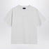 Balenciaga Back Logo Medium Fit White Cotton T-shirt White