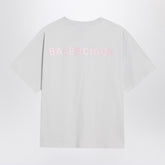 Balenciaga Back Logo Medium Fit White Cotton T-shirt White