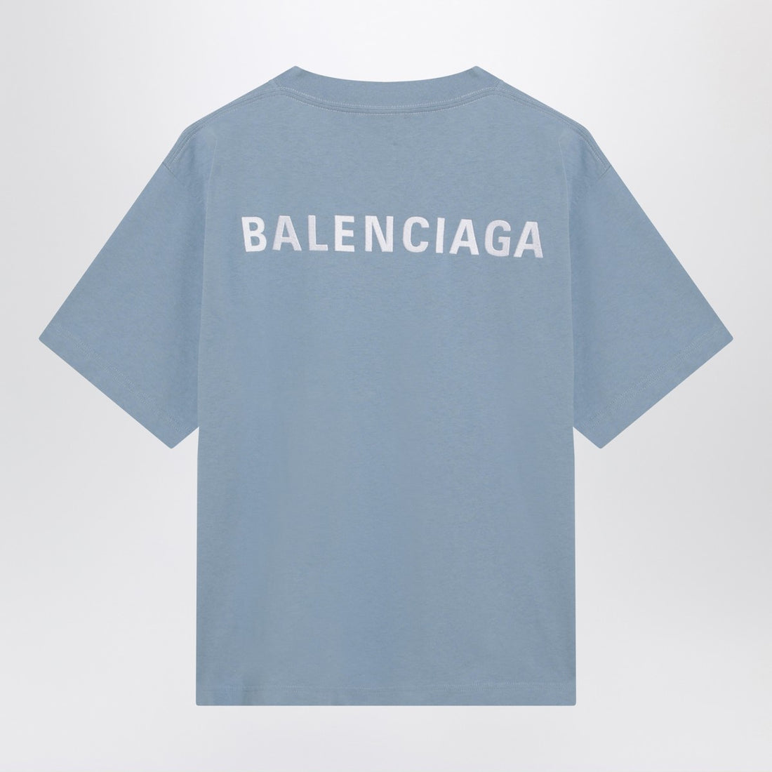 Balenciaga Back Medium Fit T-shirt Light Blue