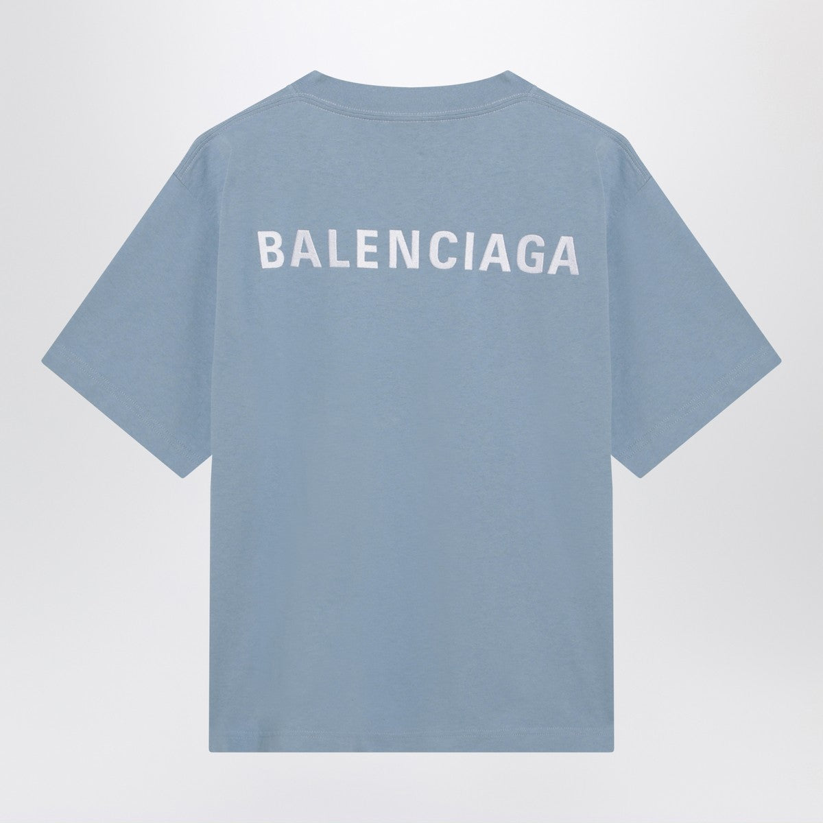 Balenciaga Back Medium Fit T-shirt Light Blue