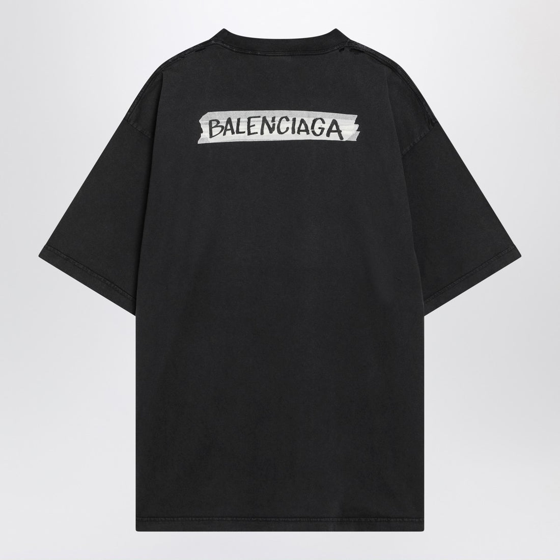 Balenciaga Washed Masking Tape T-shirt Black