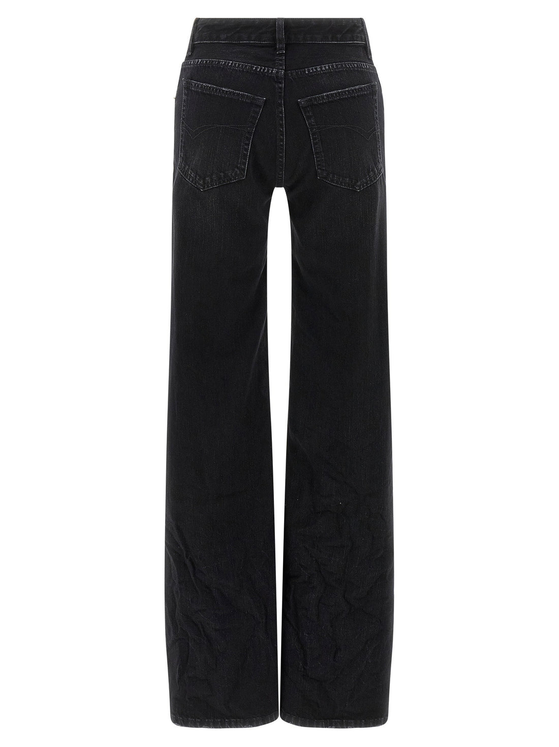 Balenciaga Wide Leg Jeans Black