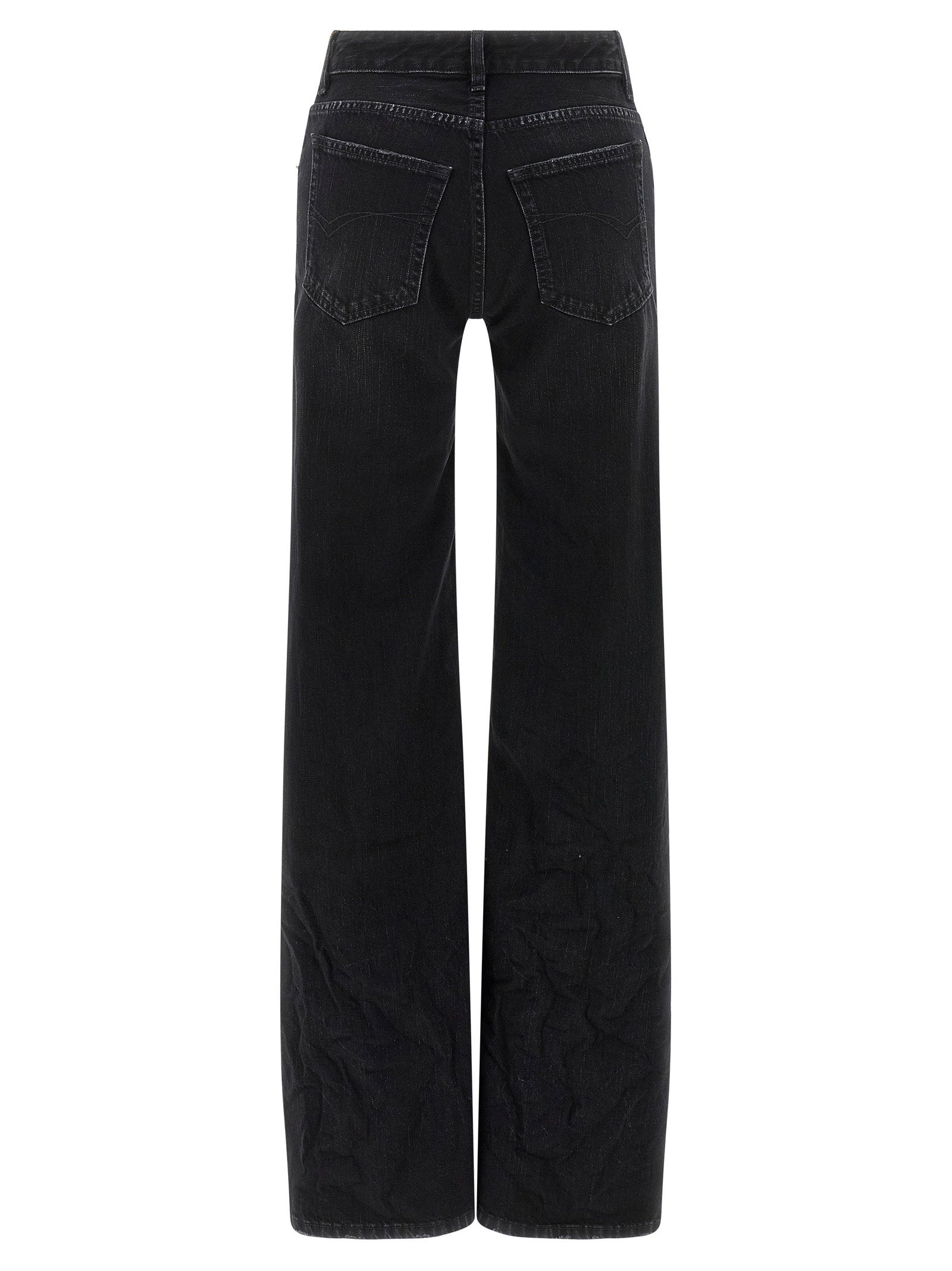 Balenciaga Wide Leg Jeans Black