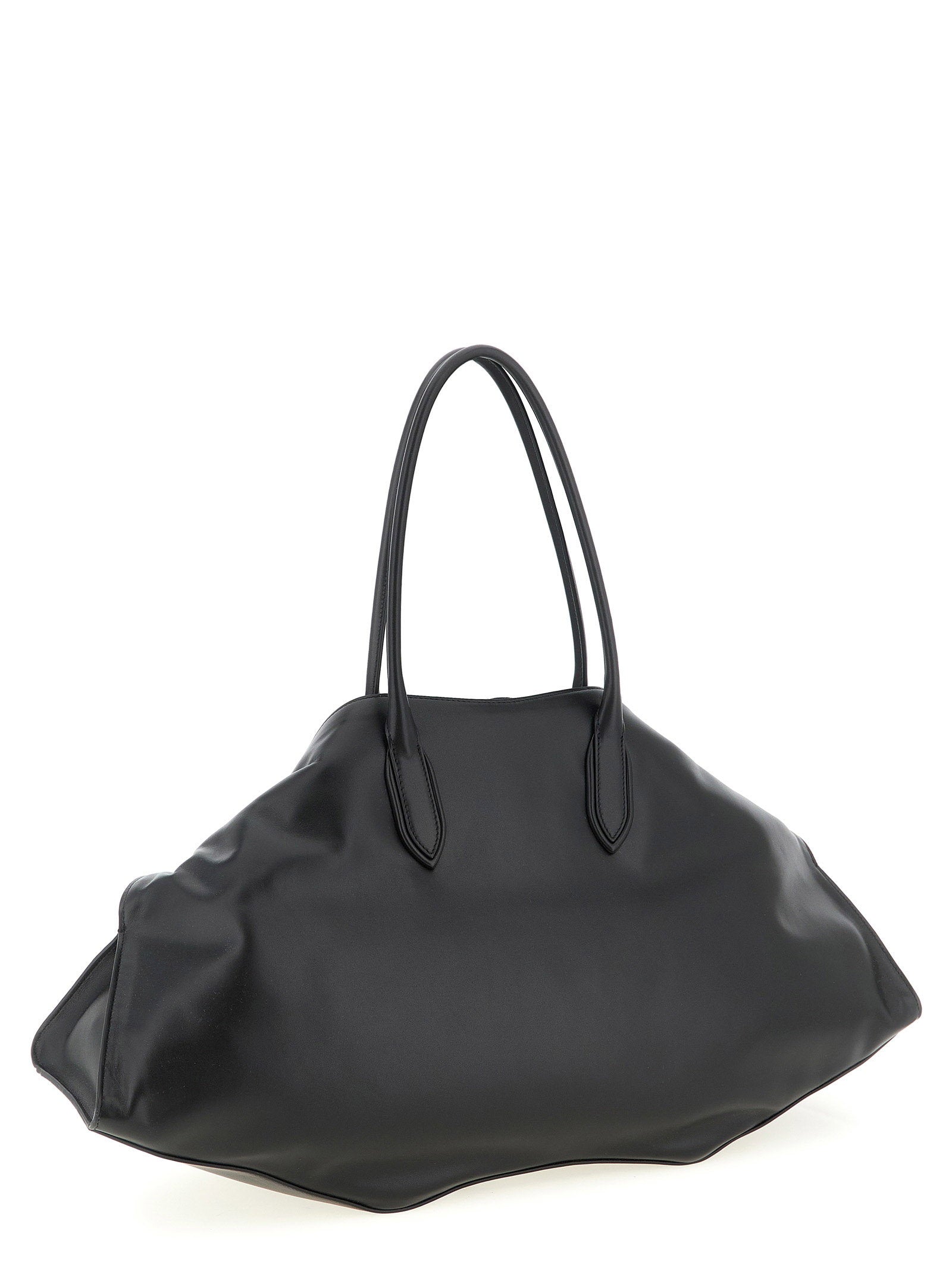 Alexander McQueen Maxi Manta Shoulder Bag Black