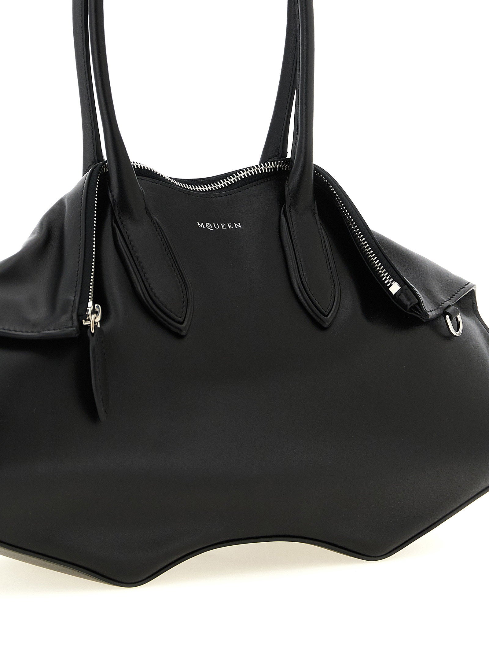 Alexander McQueen Manta Shoulder Bag Black