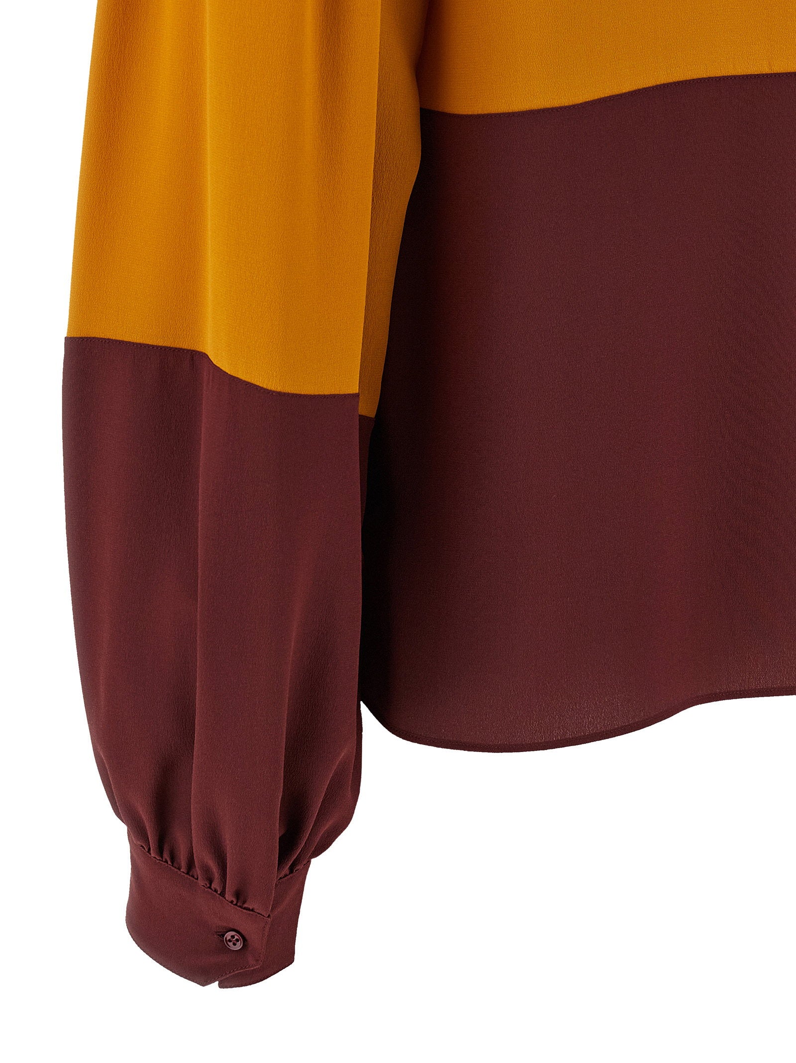 Saint Laurent Color-block Blouse Multicolor