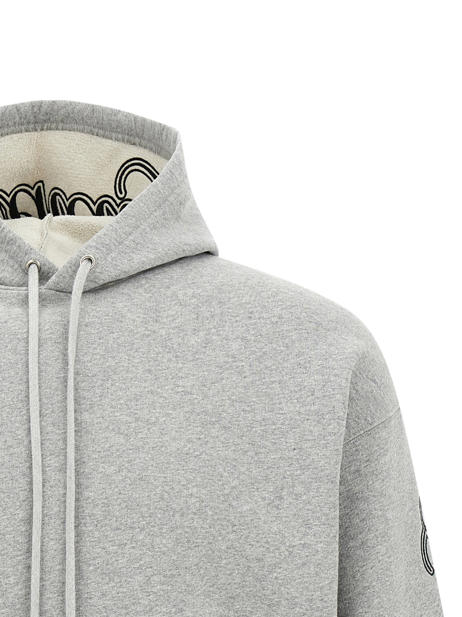 Balenciaga Cursive Hoodie Gray