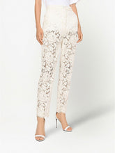 Dolce & Gabbana Floral-lace Trousers White