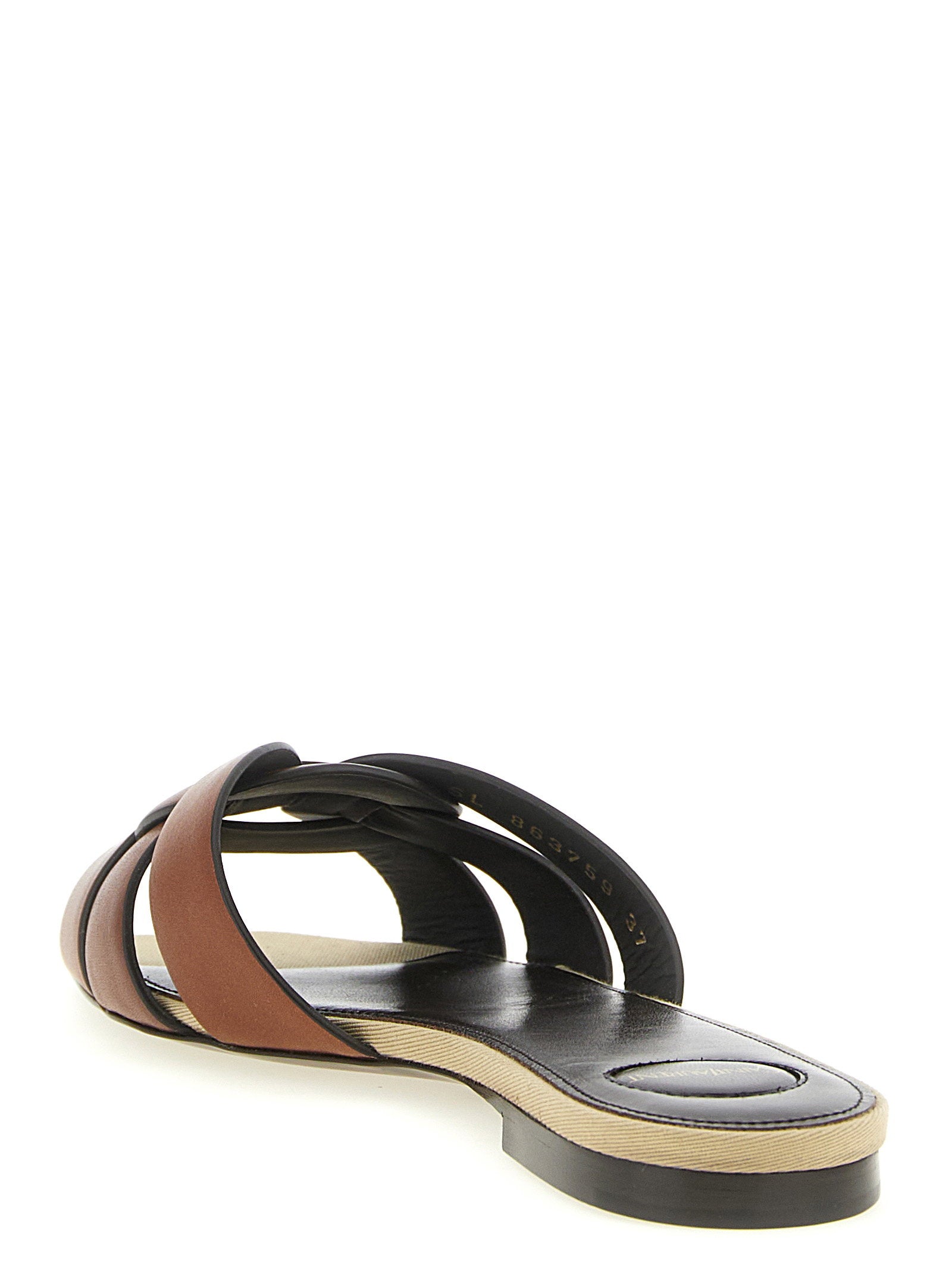 Saint Laurent Tribute Mules Brown