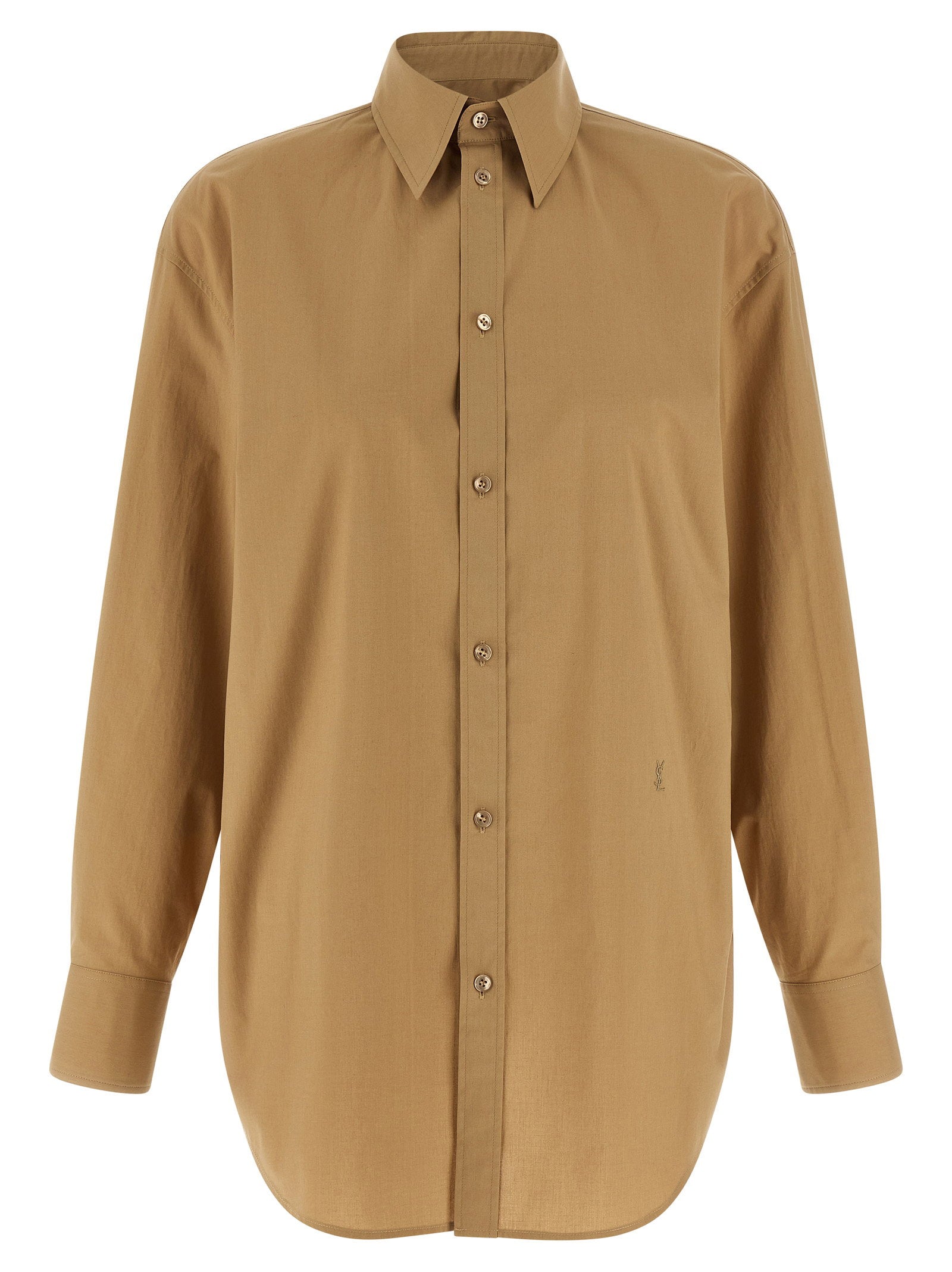 Saint Laurent Cassandre Shirt Brown