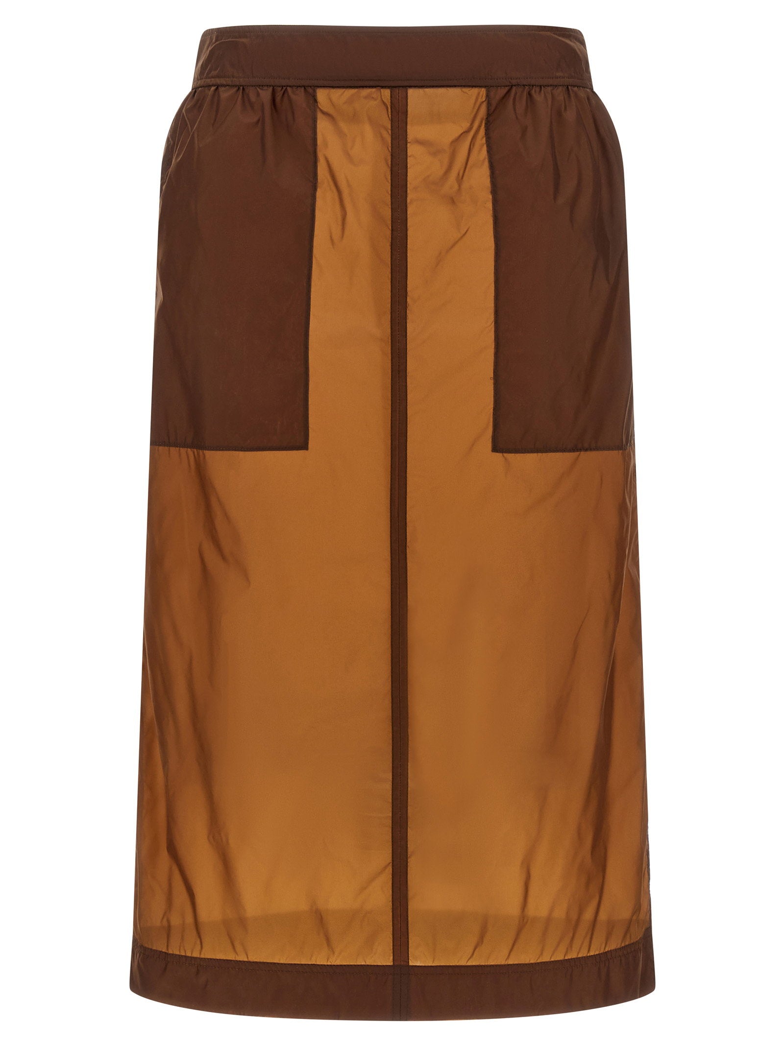 Saint Laurent Nylon Skirt Brown