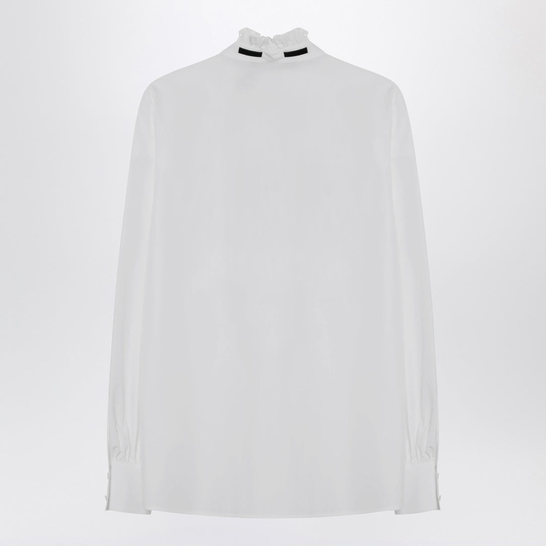 Valentino Garavani Shirt With Gathered Collar White