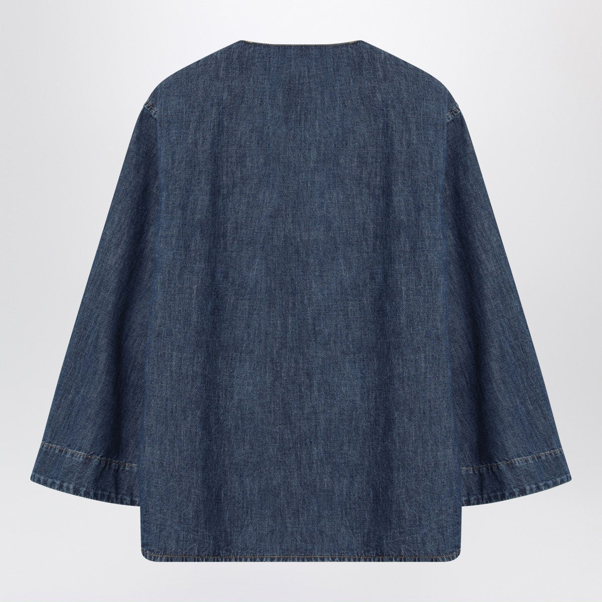Valentino Garavani Denim Shirt V Gold Blue
