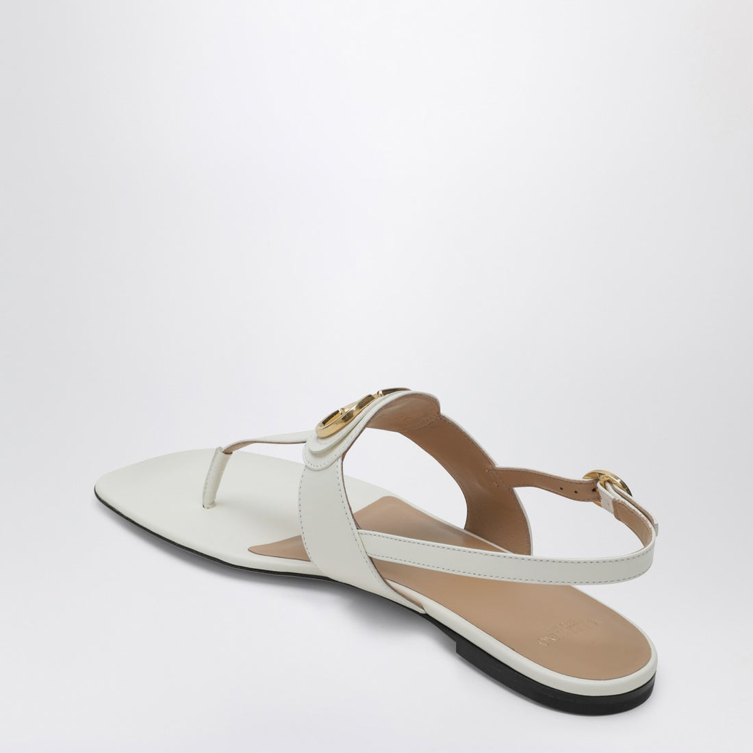 Valentino Garavani VLogo Signature Thong Sandals White