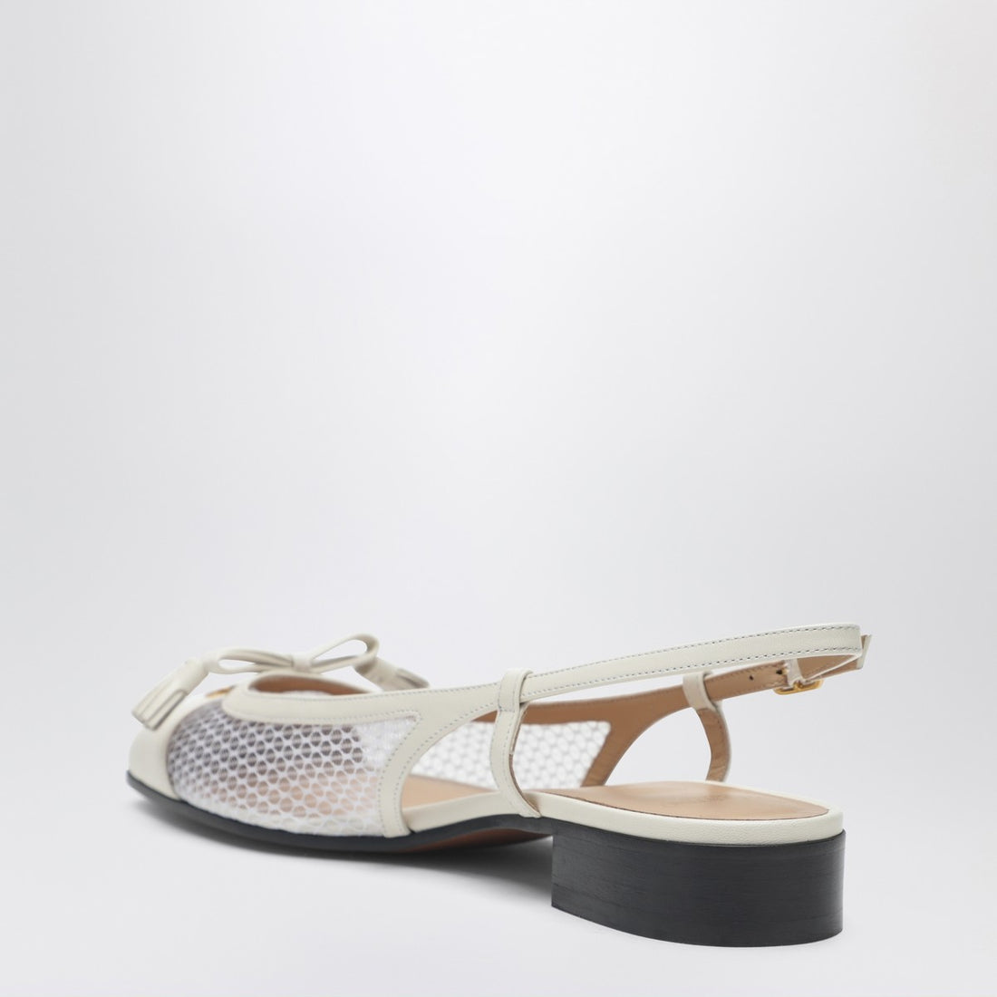 Valentino Garavani Valet Du Roi Slingback Ballerinas White