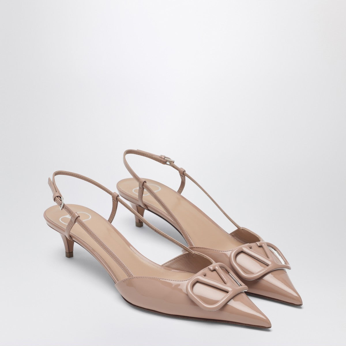 Valentino Garavani Vlogo Slingback Patent Pumps Pink