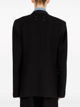 Maison Margiela Signature Wool Shawl Collar Jacket Black