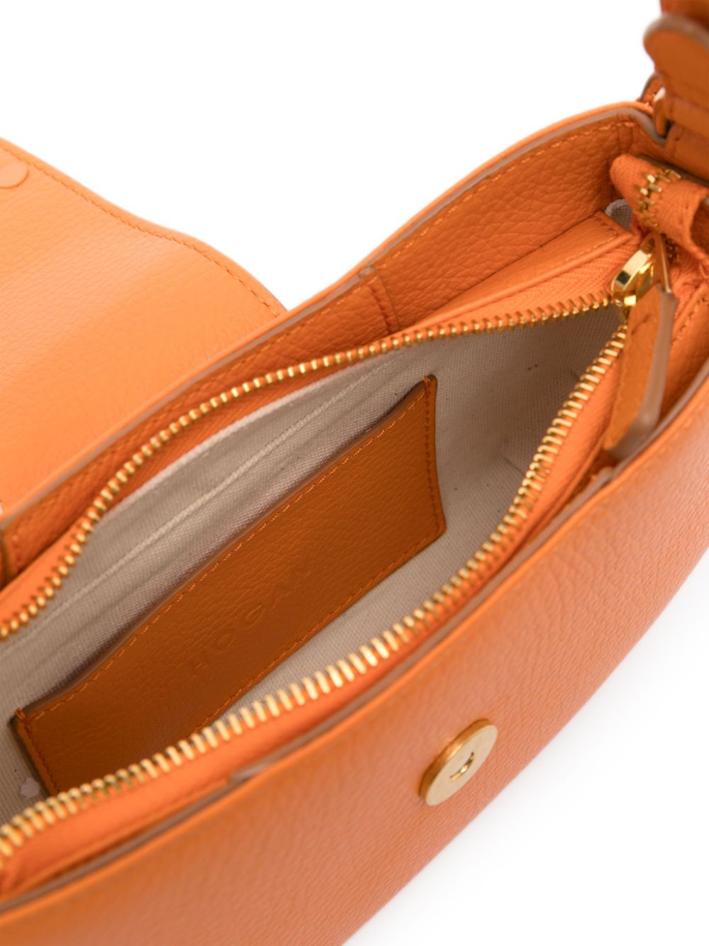 Hogan Pre Pre H-Bag Leather Shoulder Bag Orange