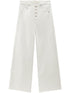 Woolrich High-Waisted Stretch-Cotton Wide-Leg Jeans White