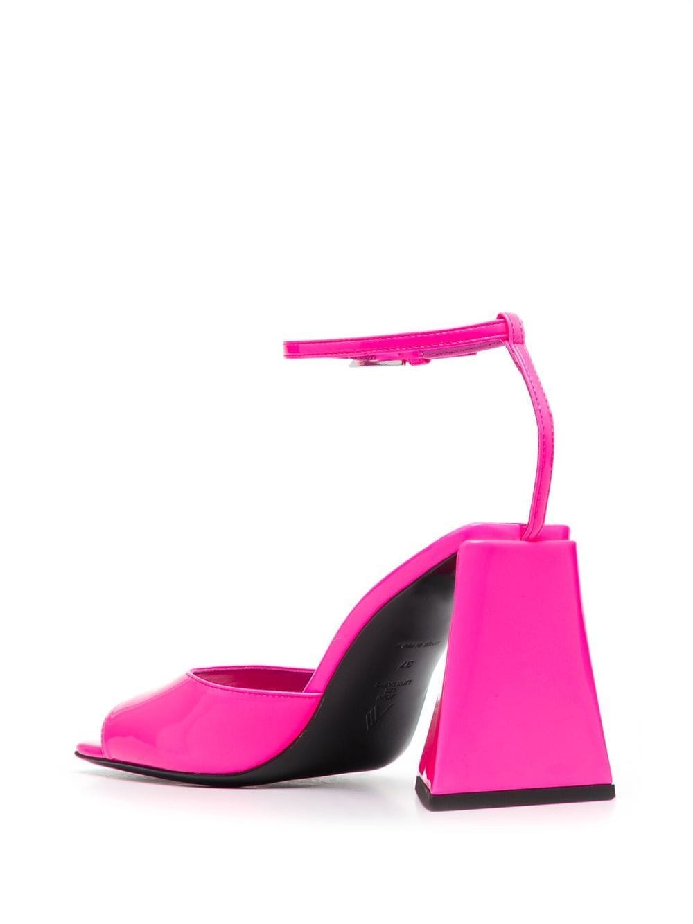 The Attico Piper 85mm Leather Sandals Fuchsia
