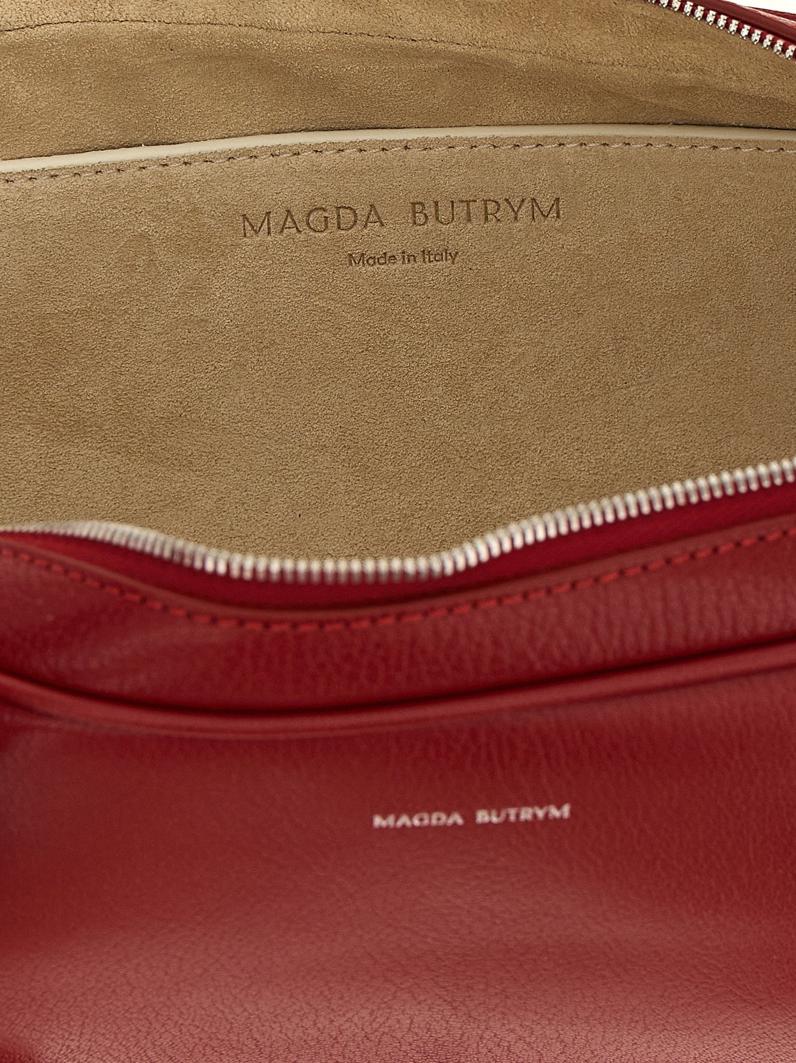 Magda Butrym Brigitte Trapeze Handbag Red