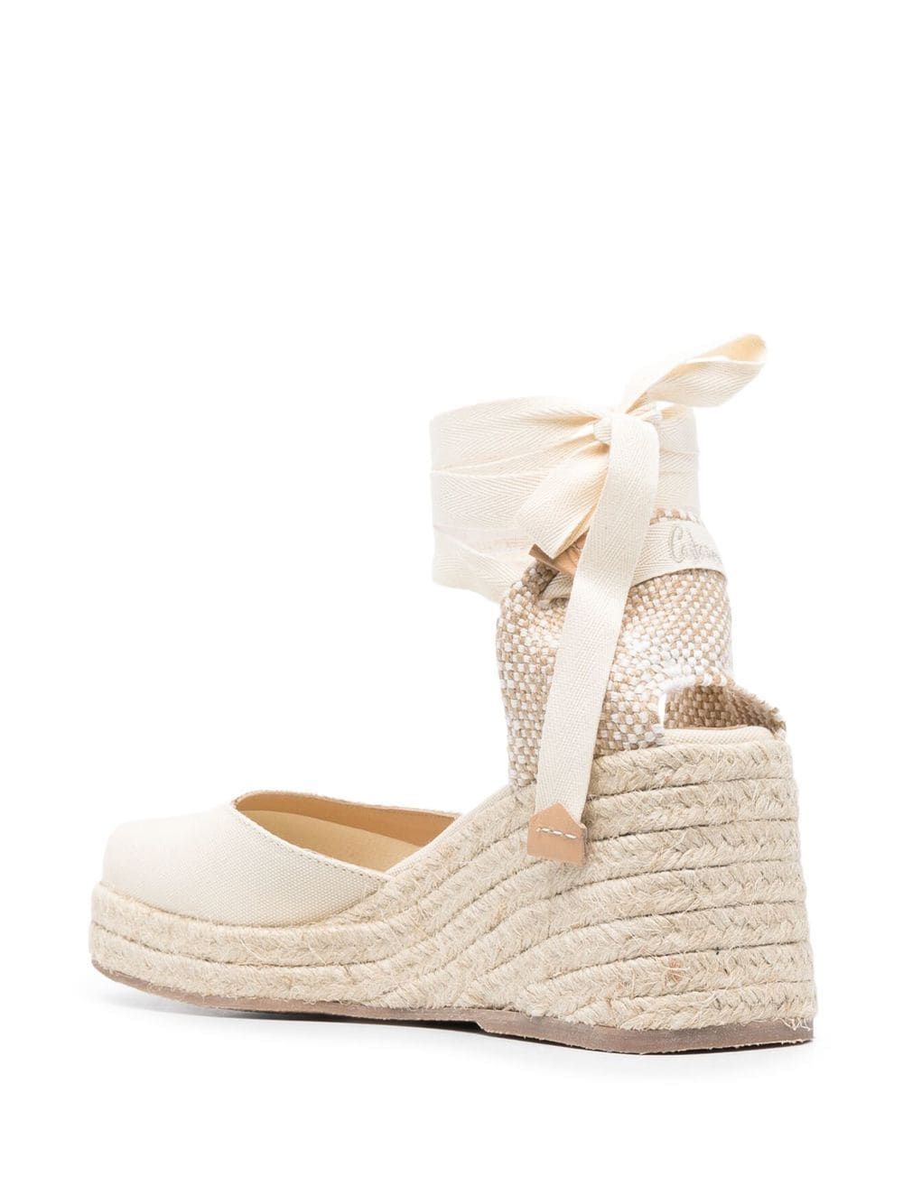 Castaner Tina Raffia Wedge Espadrilles Beige