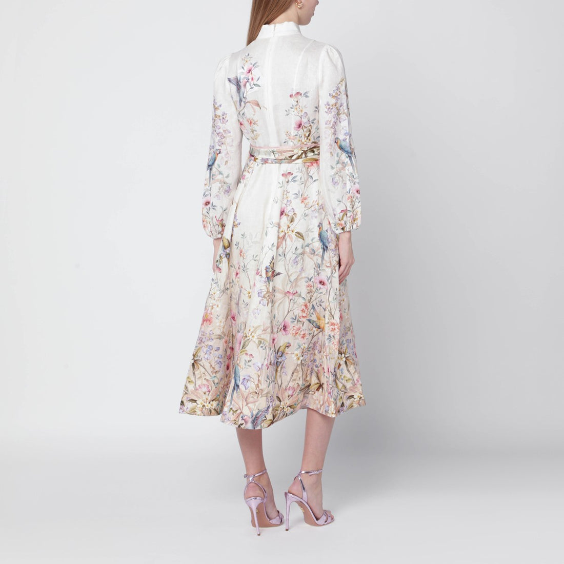 Zimmermann Rebellion Aviary Midi Dress Beige