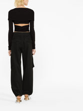 Dolce & Gabbana Cut-Out Wrap Top Black