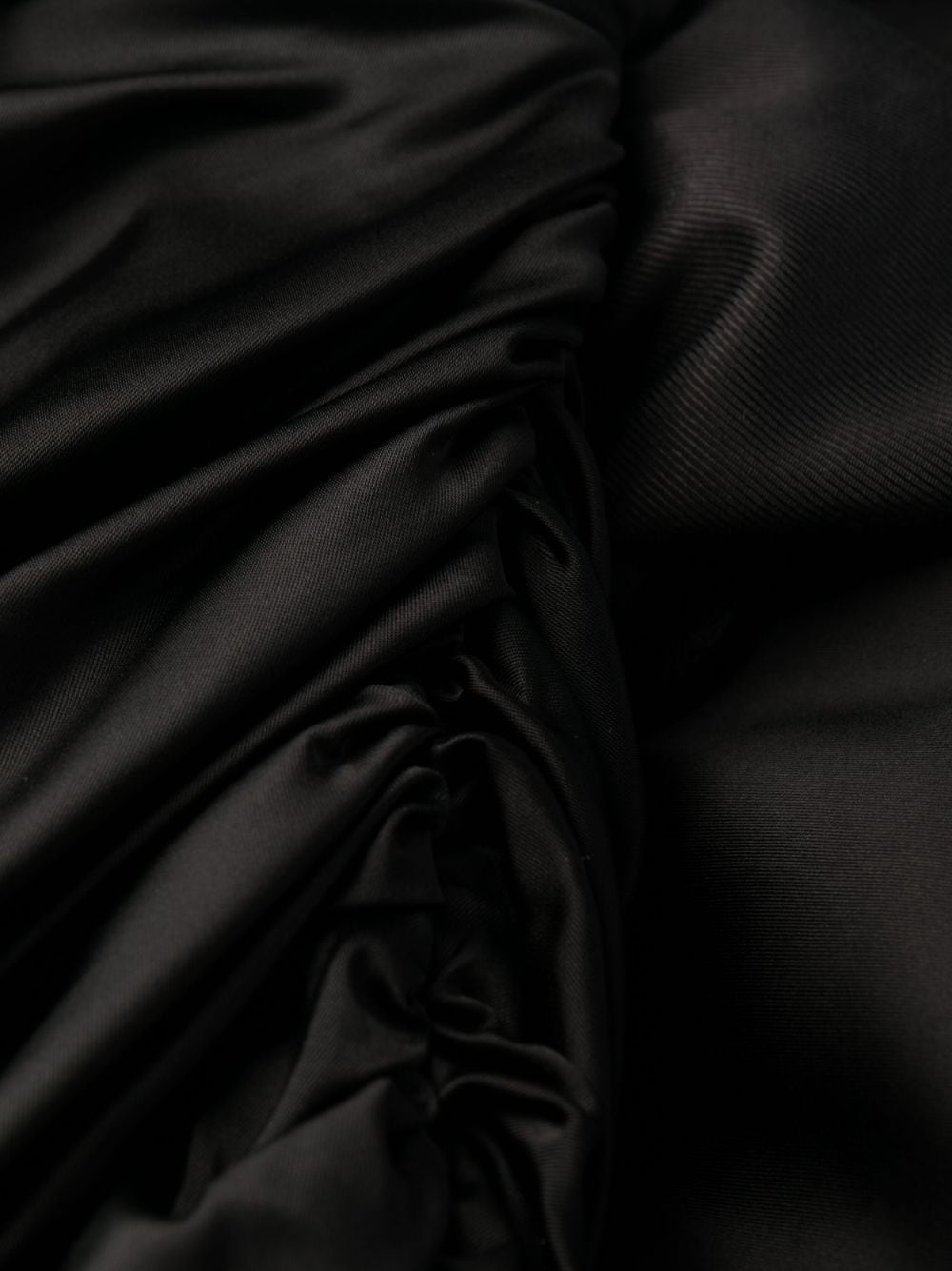 JACQUEMUS La Saudade Embroidered Satin Minidress Black
