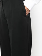 Lanvin Wide-Leg High-Waisted Tailored Trousers Black