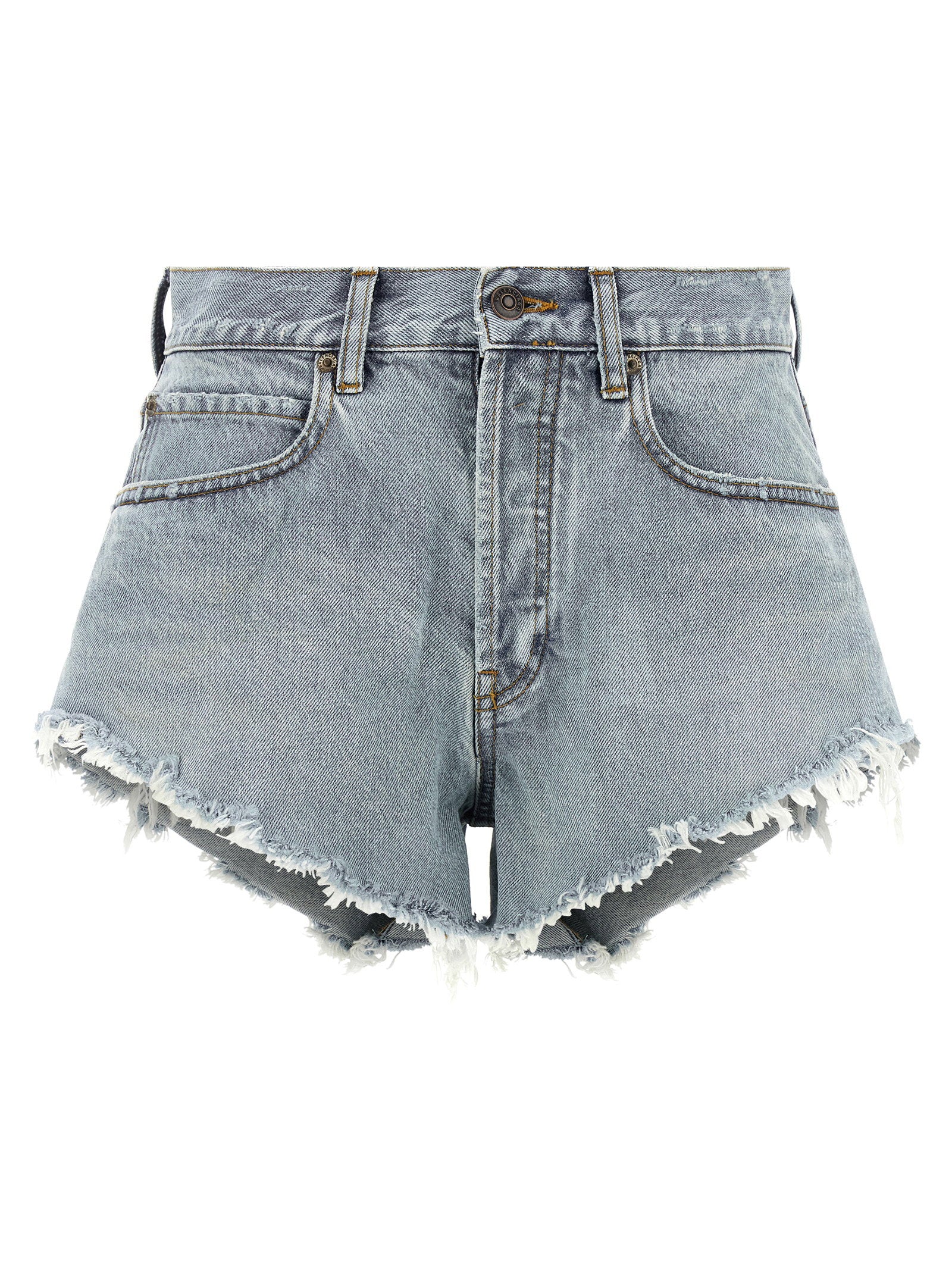 Balenciaga Denim Shorts Light Blue