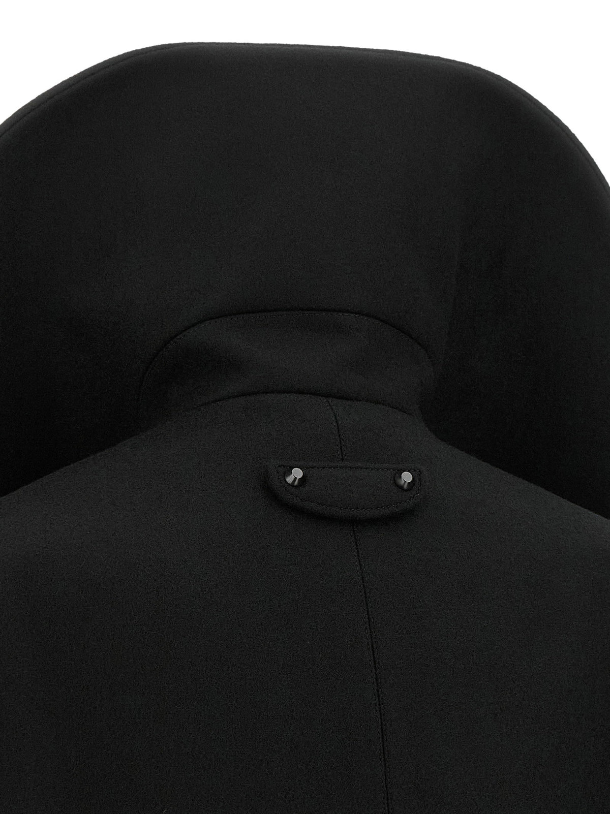 Balenciaga Asymmetrical Neck Caban Black
