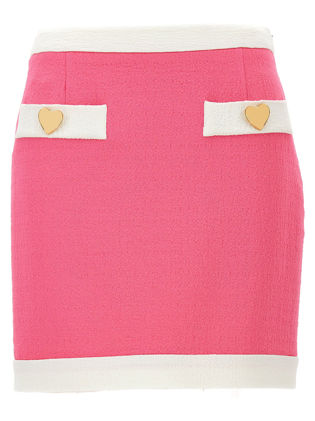 Moschino Heart Buttons Skirt Pink