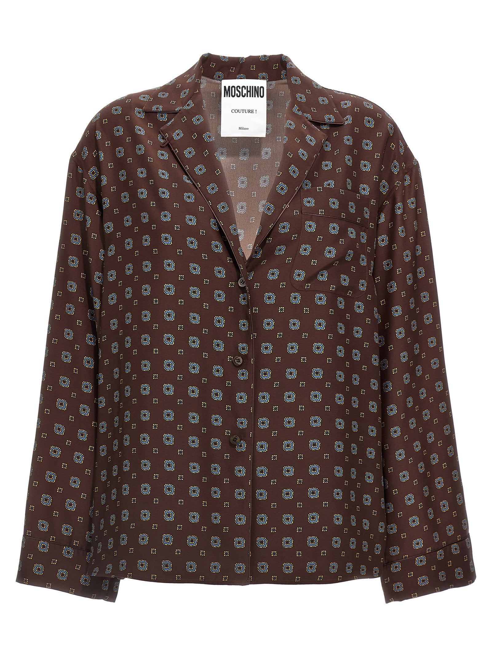 Moschino Patterned Shirt Brown