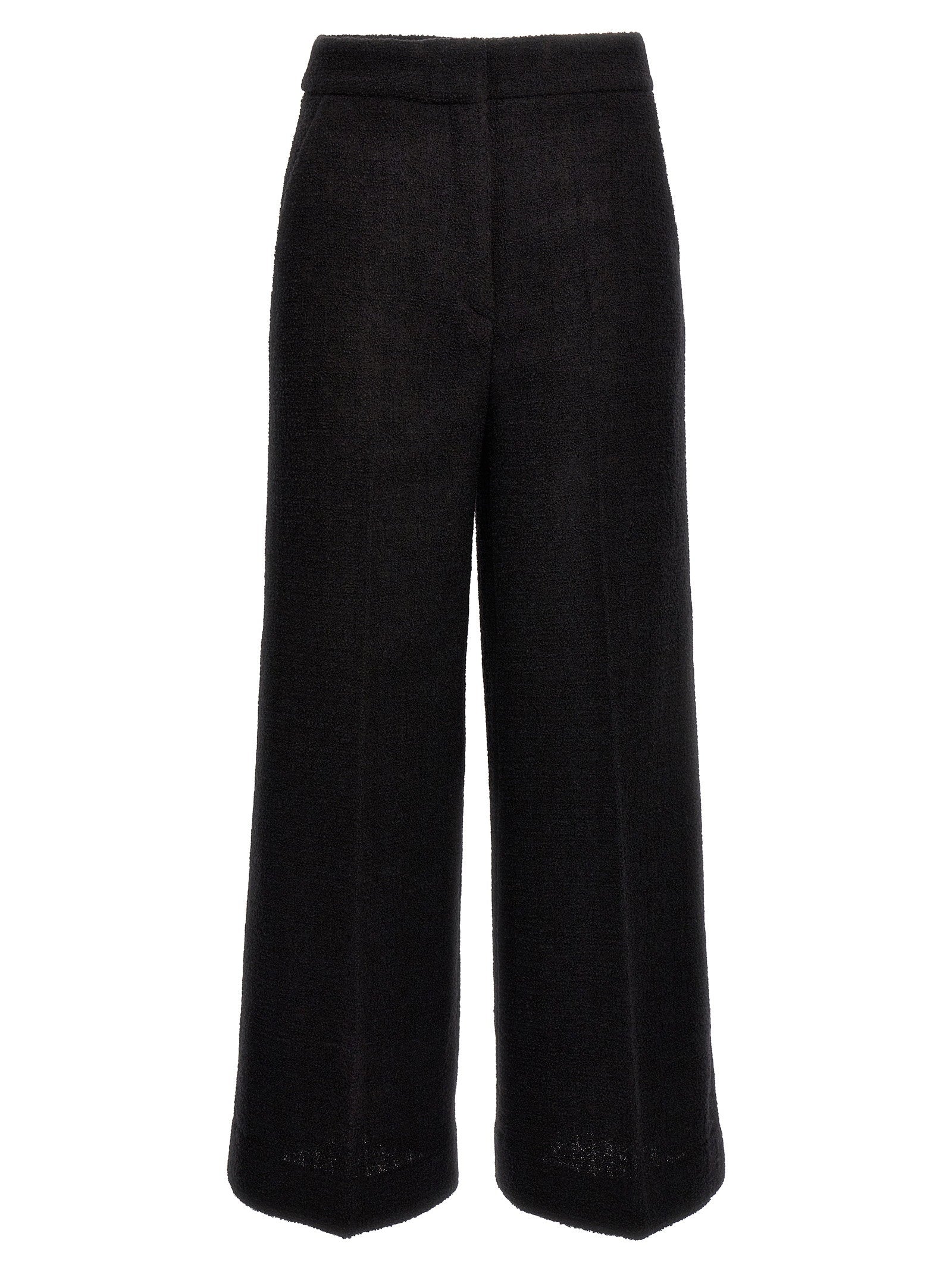 Moschino Cropped Bouclè Pants Black