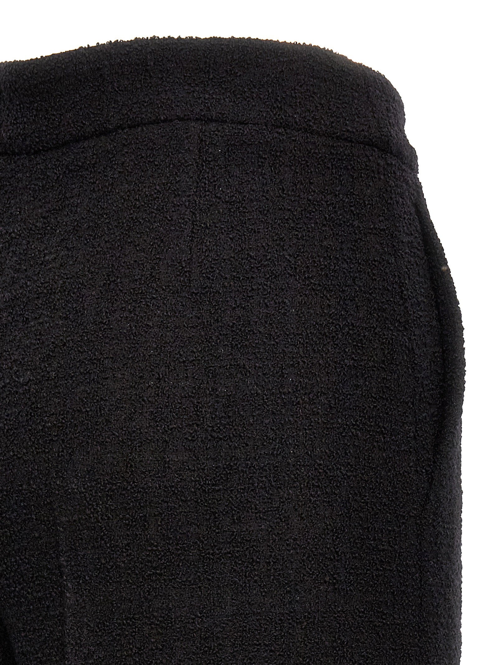 Moschino Cropped Bouclè Pants Black