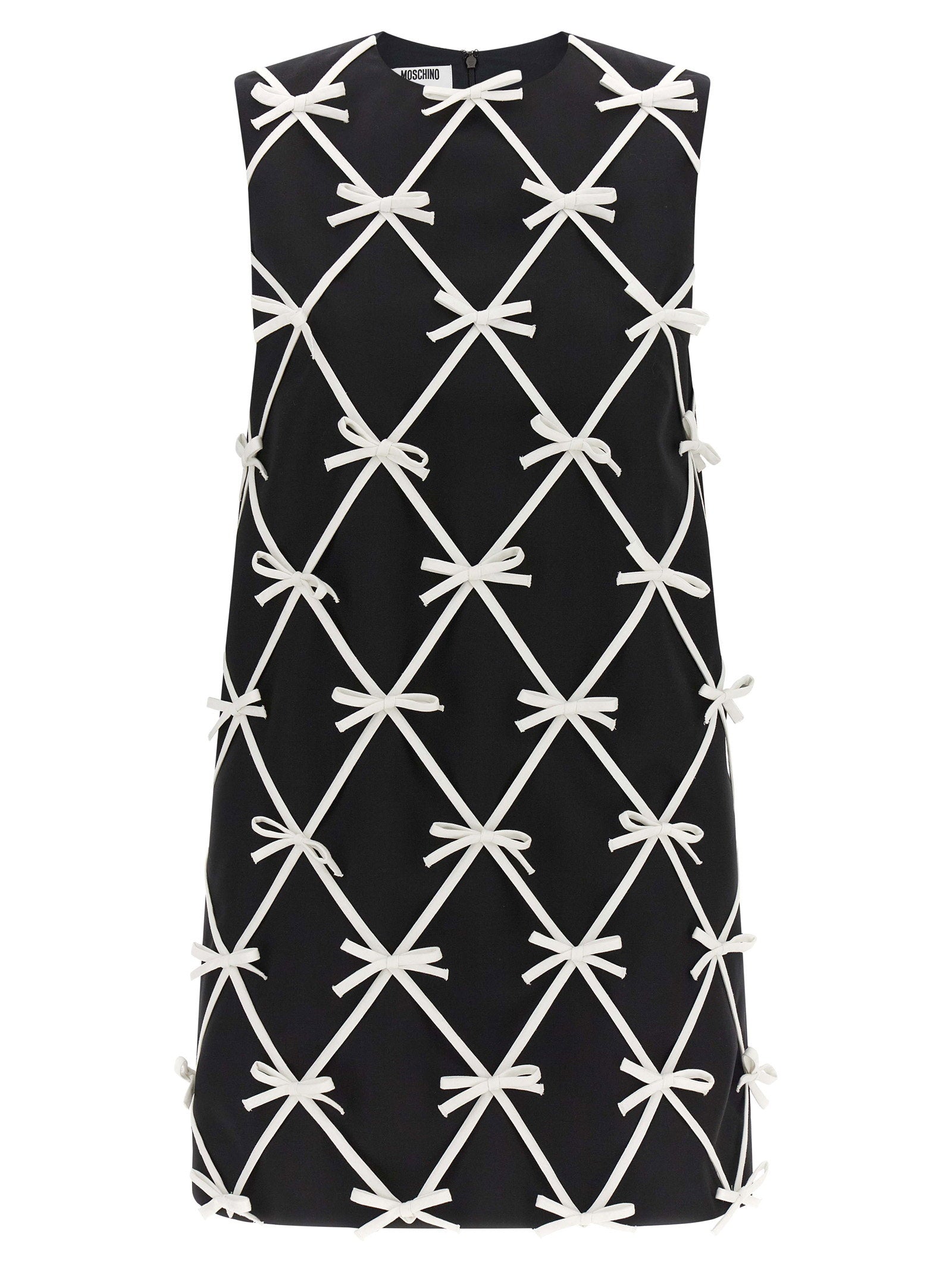 Moschino Bow Dress White/black