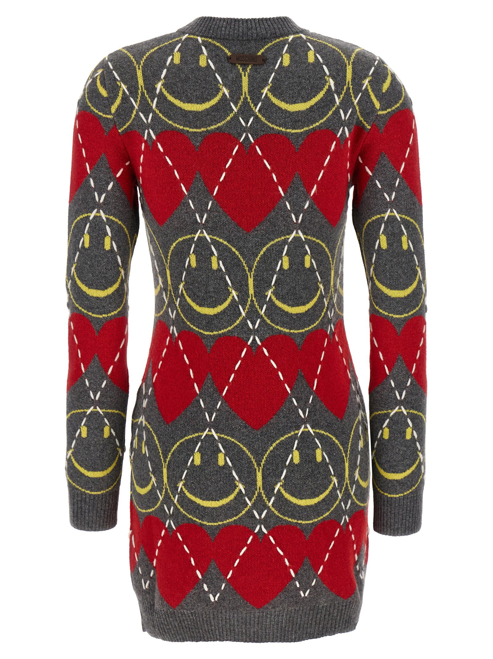 Moschino Smiley® Wool Dress Multicolor