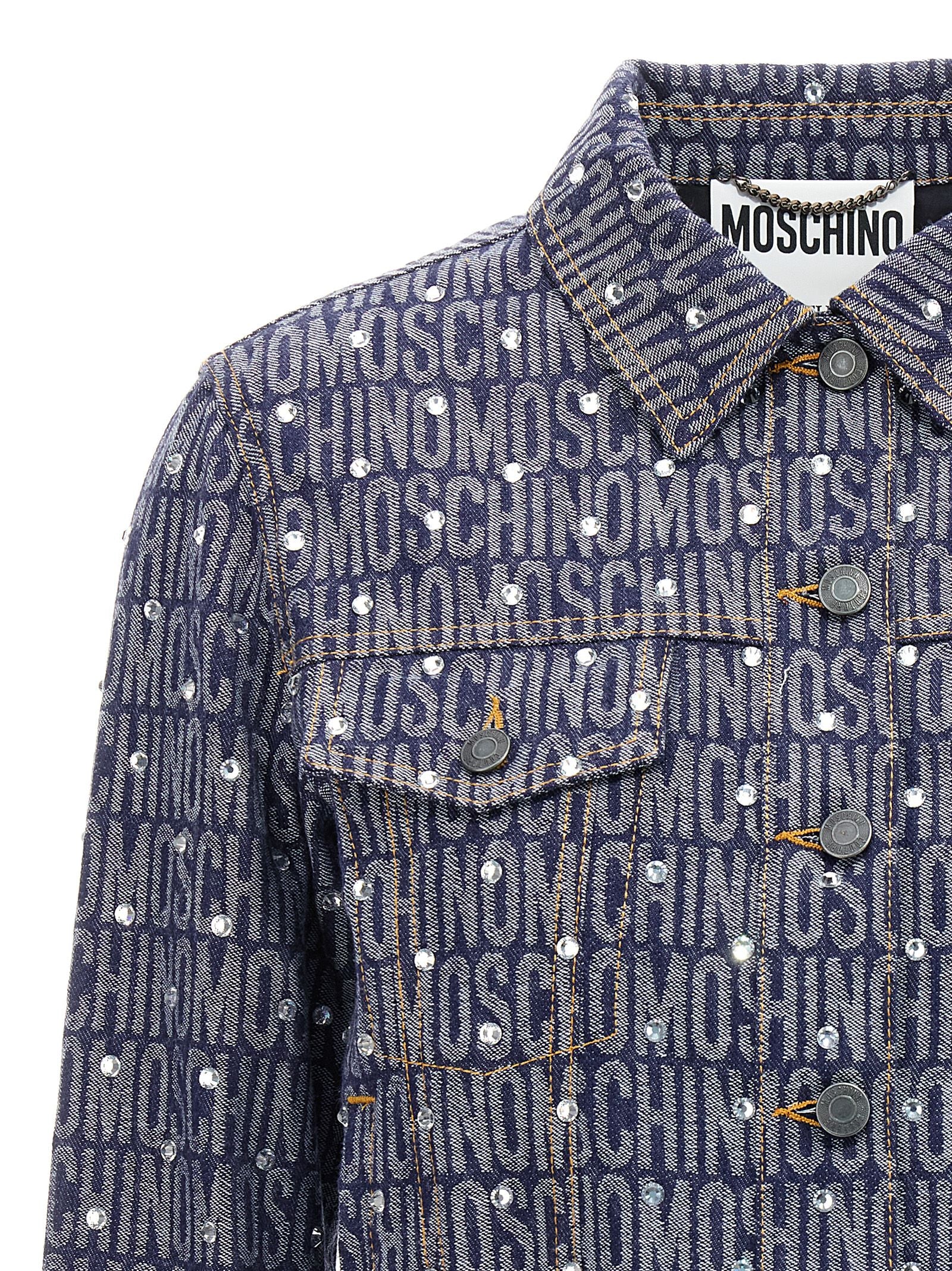 Moschino Logo Jacket Blue