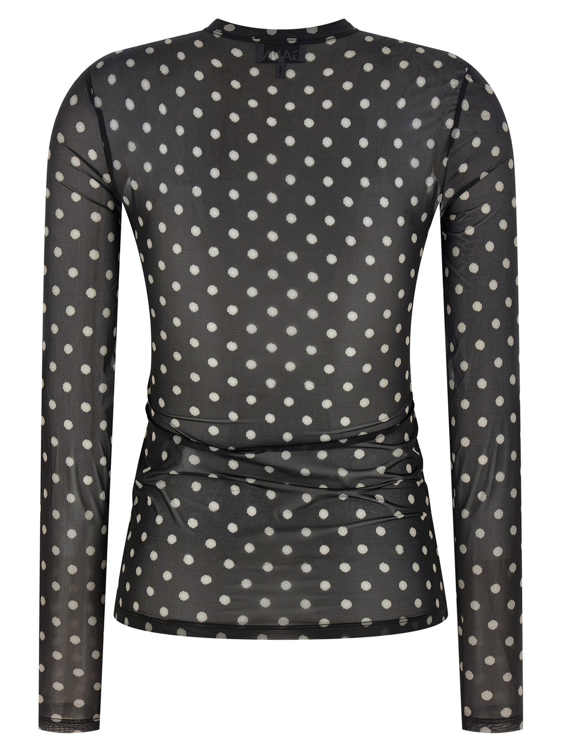 Ganni Printed Sheer Sweater Black