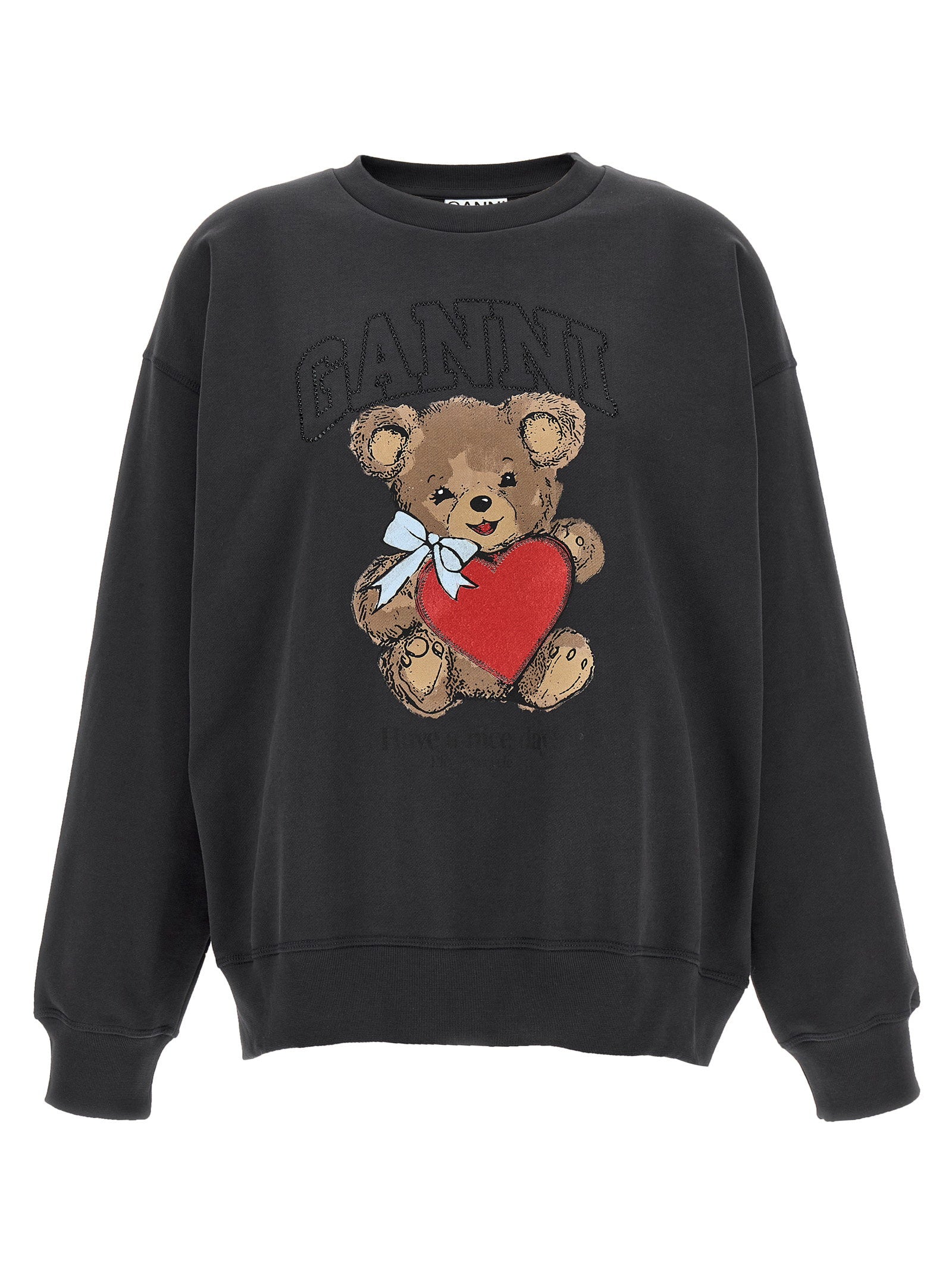 Ganni Orso Sweatshirt Black