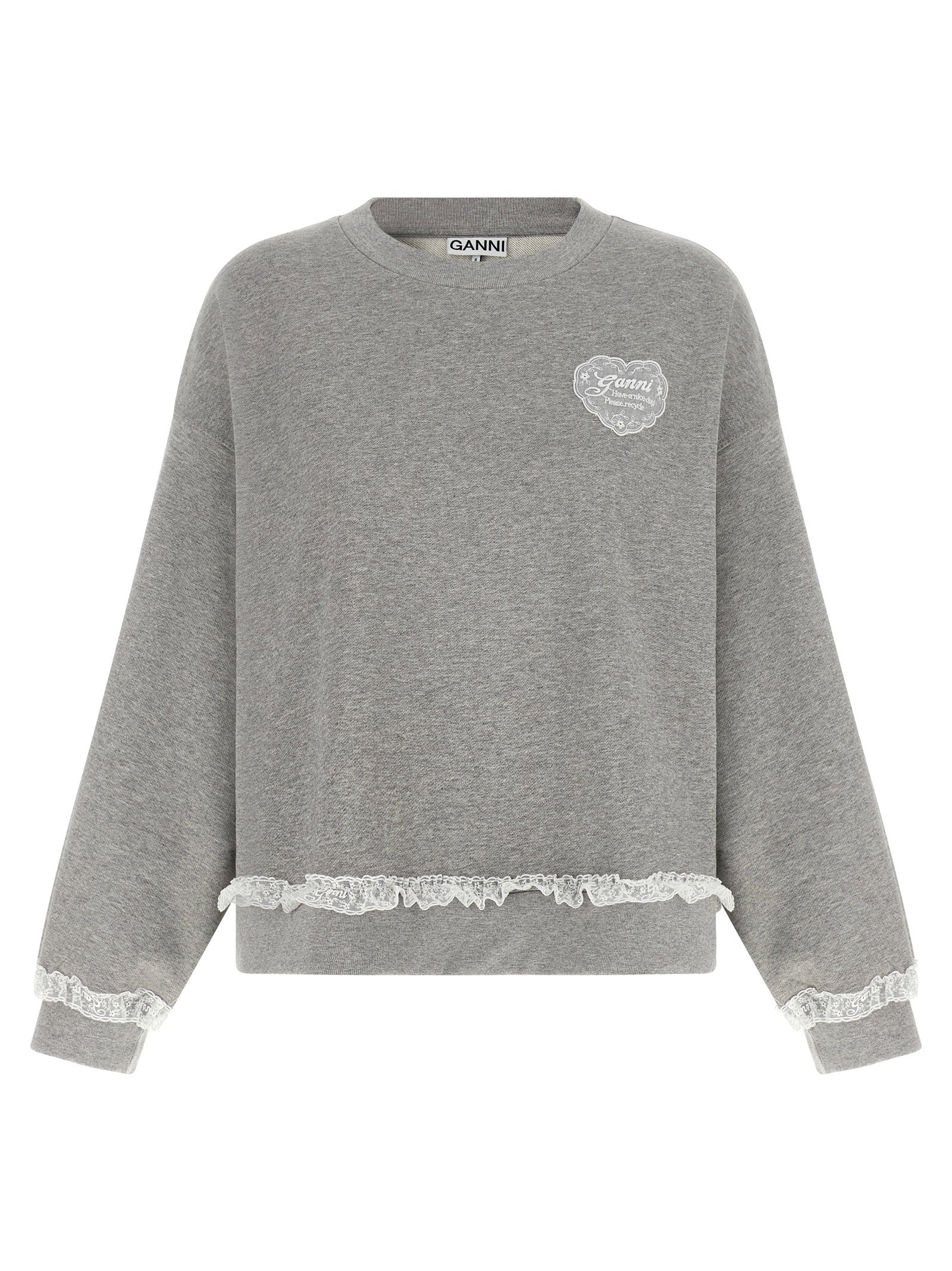 Ganni Isoli Sweatshirt Gray