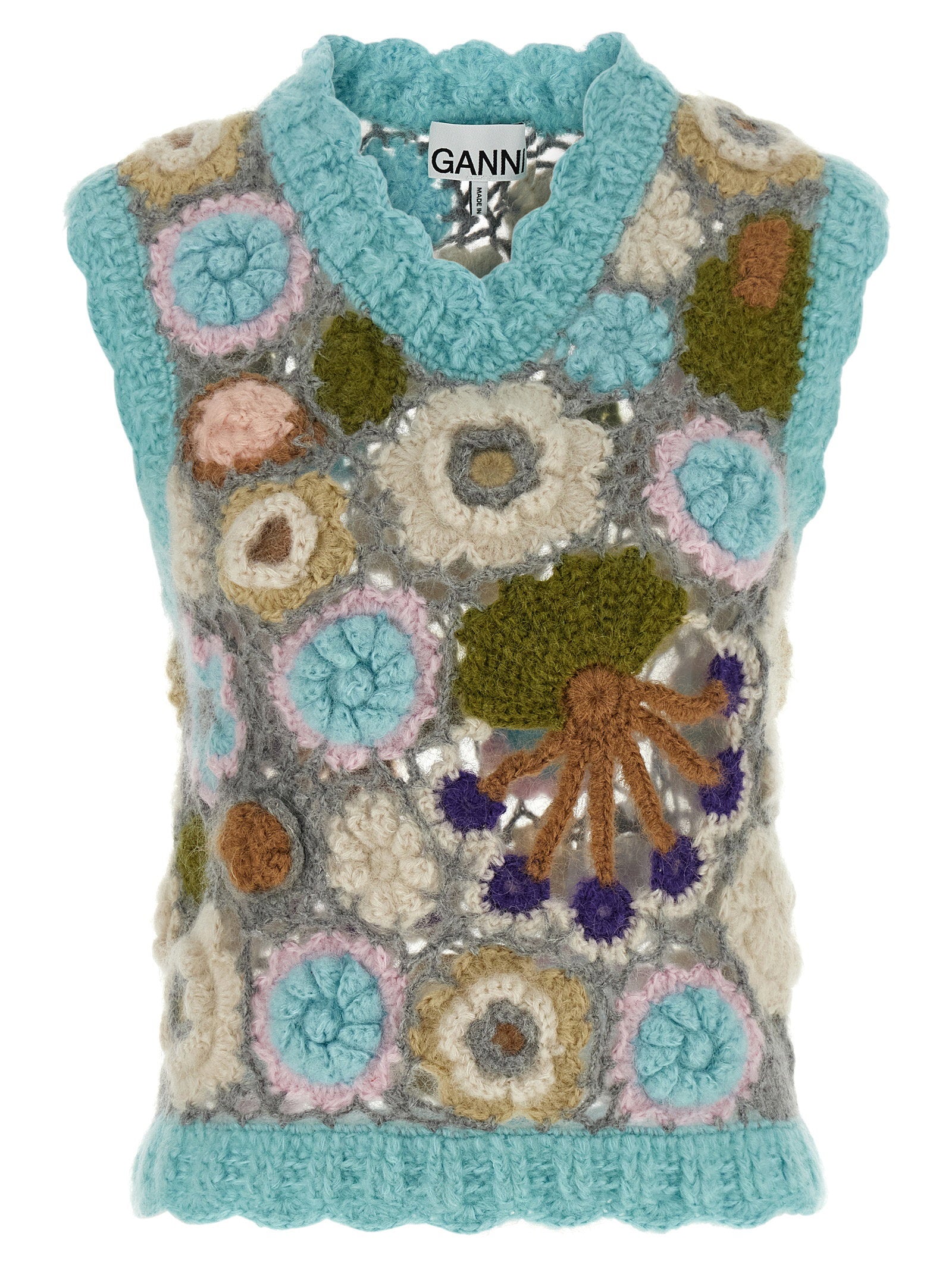 Ganni Dreamy Floral Vest Multicolor
