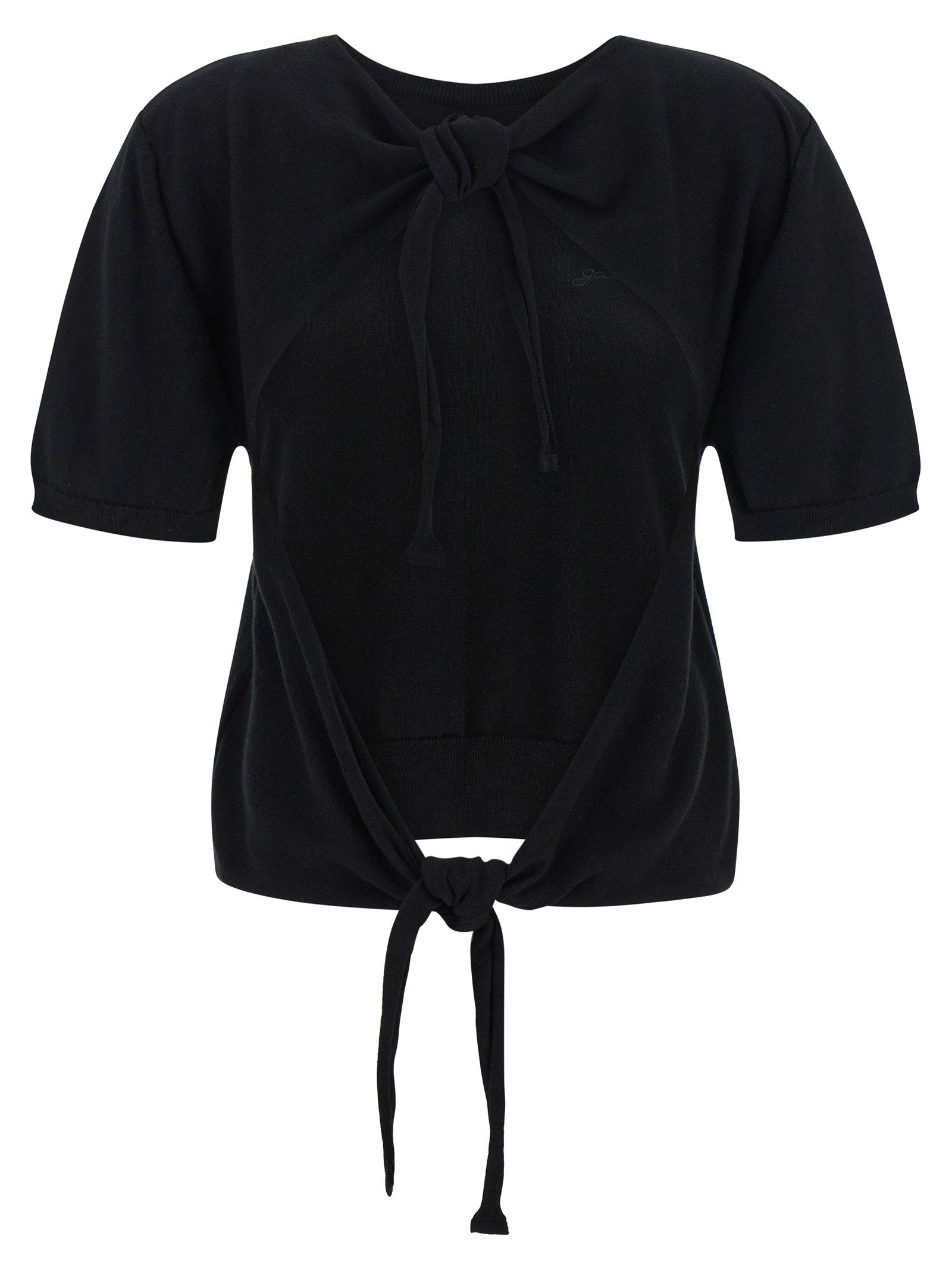 Ganni Bare Back Sweater Black