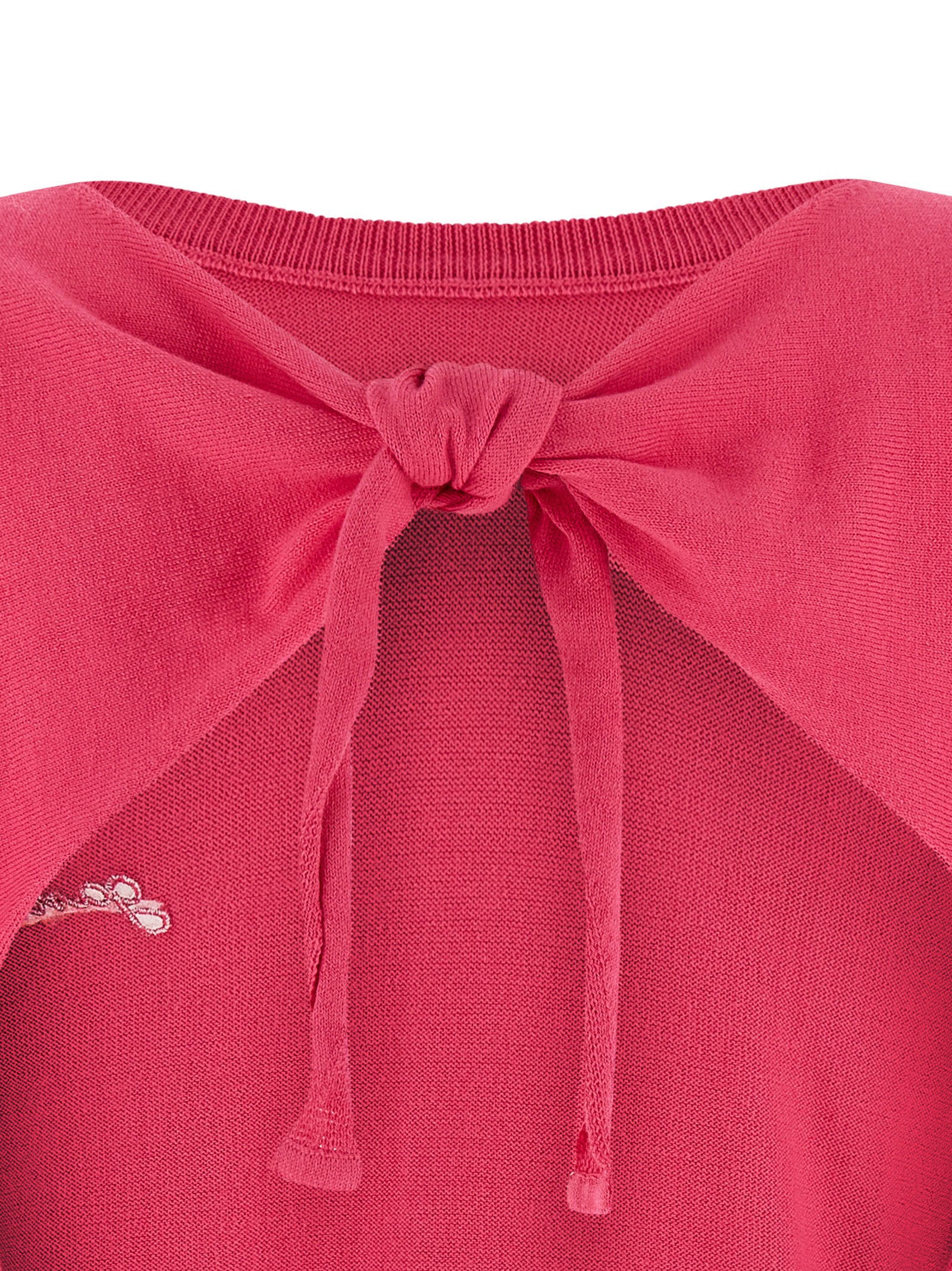 Ganni Bare Back Sweater Fuchsia