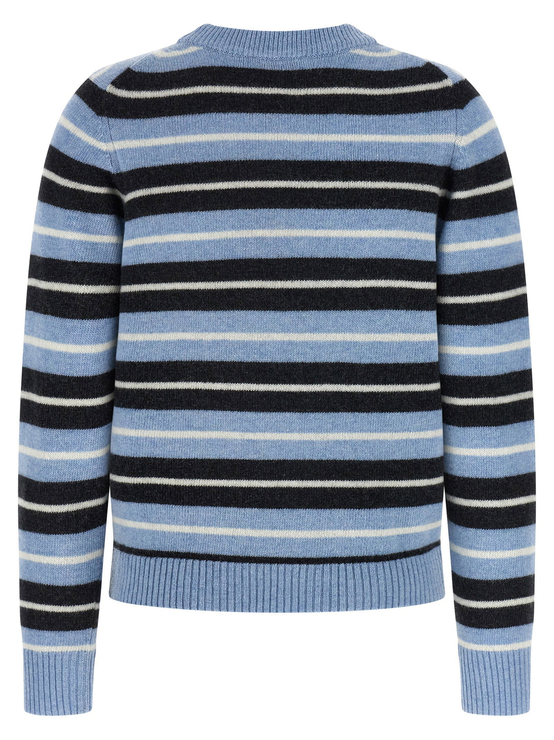 Ganni Graphic Wool Sweater Light blue