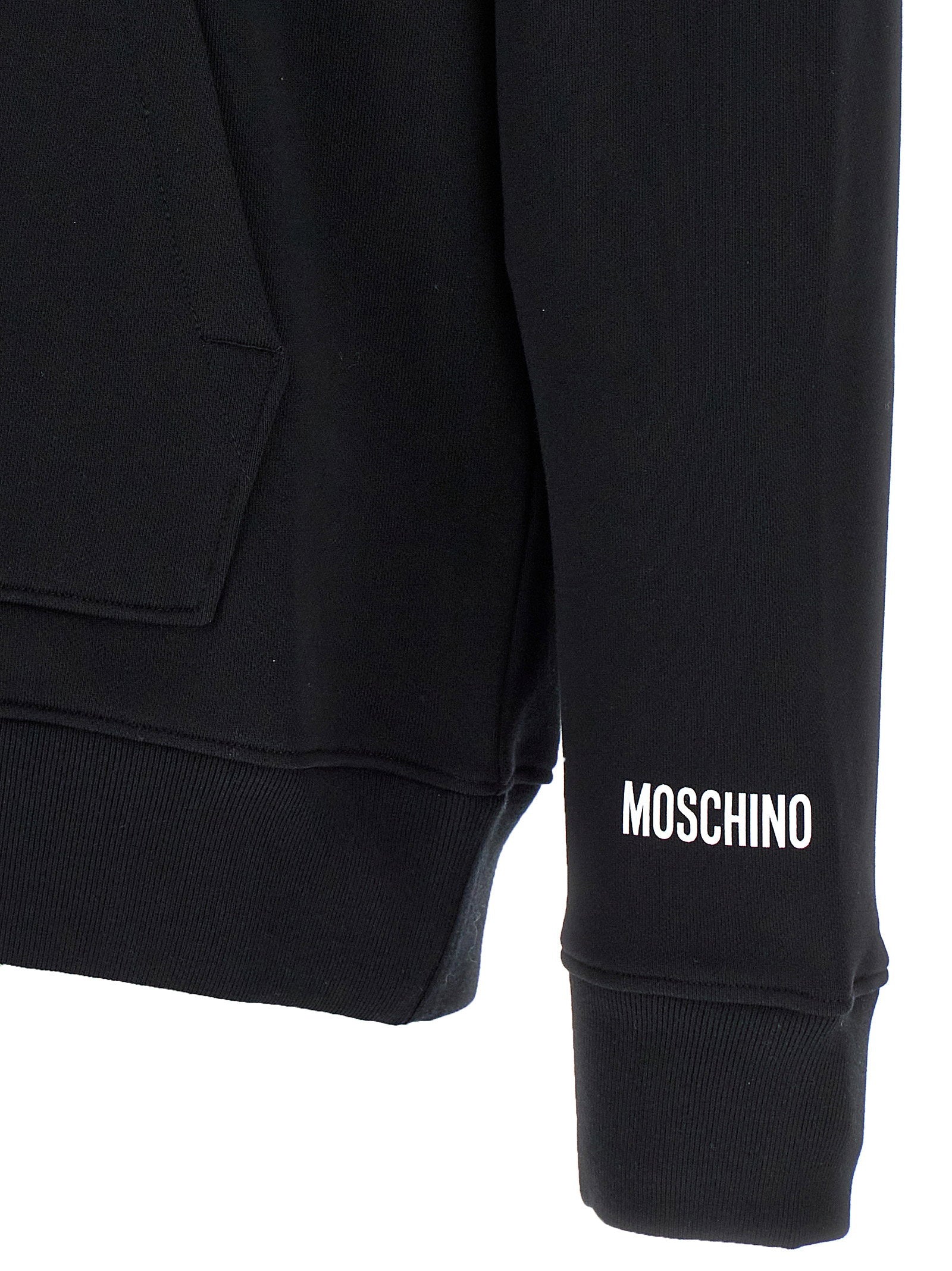 Moschino Smiley Hoodie Black