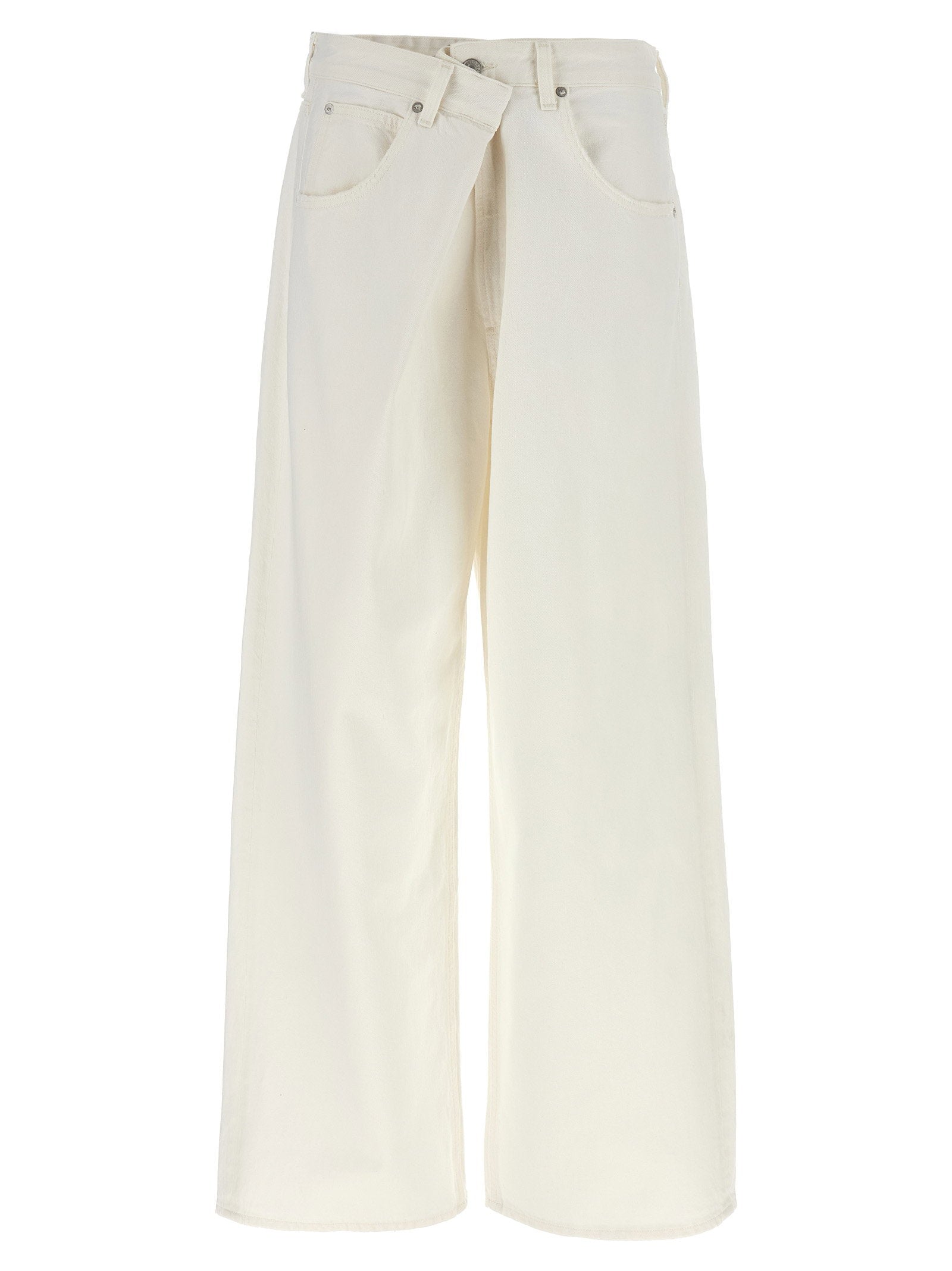 Agolde Vana Fold Jeans White